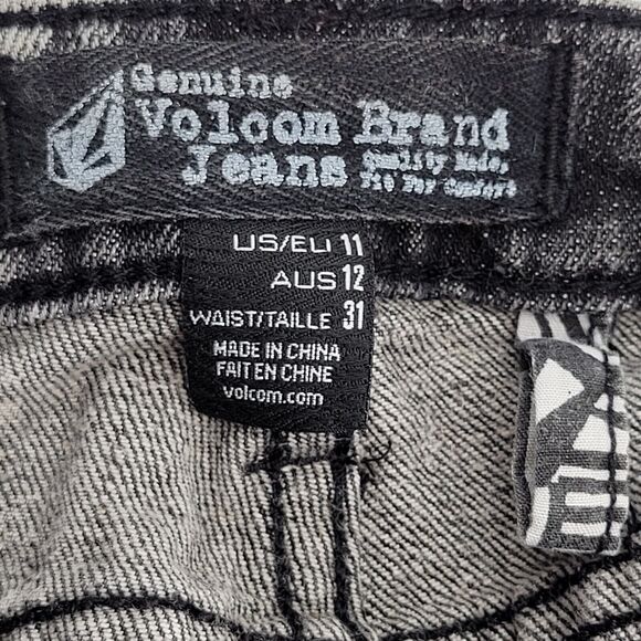 Volcom Jeans Womens Short Size 11 gray - Picture 8 of 9